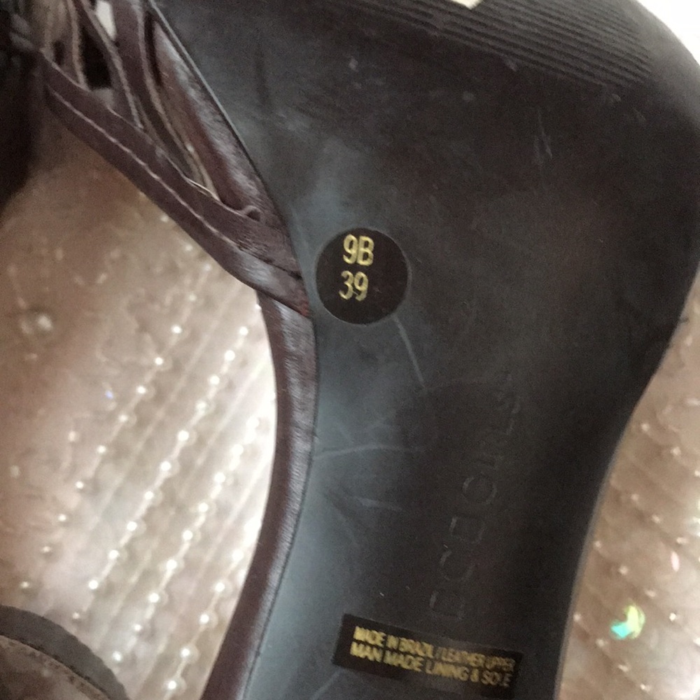 BCBG sexy high heel brown sandals size 9 - Picture 6 of 9